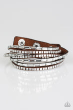 Load image into Gallery viewer, . This Time with Attitude - Brown Bracelet (wrap)
