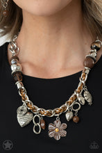 Load image into Gallery viewer, . Charmed, I Am Sure - Brown Necklace
