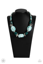 Load image into Gallery viewer, . In Good Glazes - Blue Blockbuster Necklace
