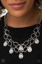 Load image into Gallery viewer, . Show-Stopping Shimmer - White Blockbuster Necklace
