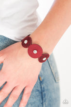 Load image into Gallery viewer, . Poppin Popstar - Red Bracelet (wrap)
