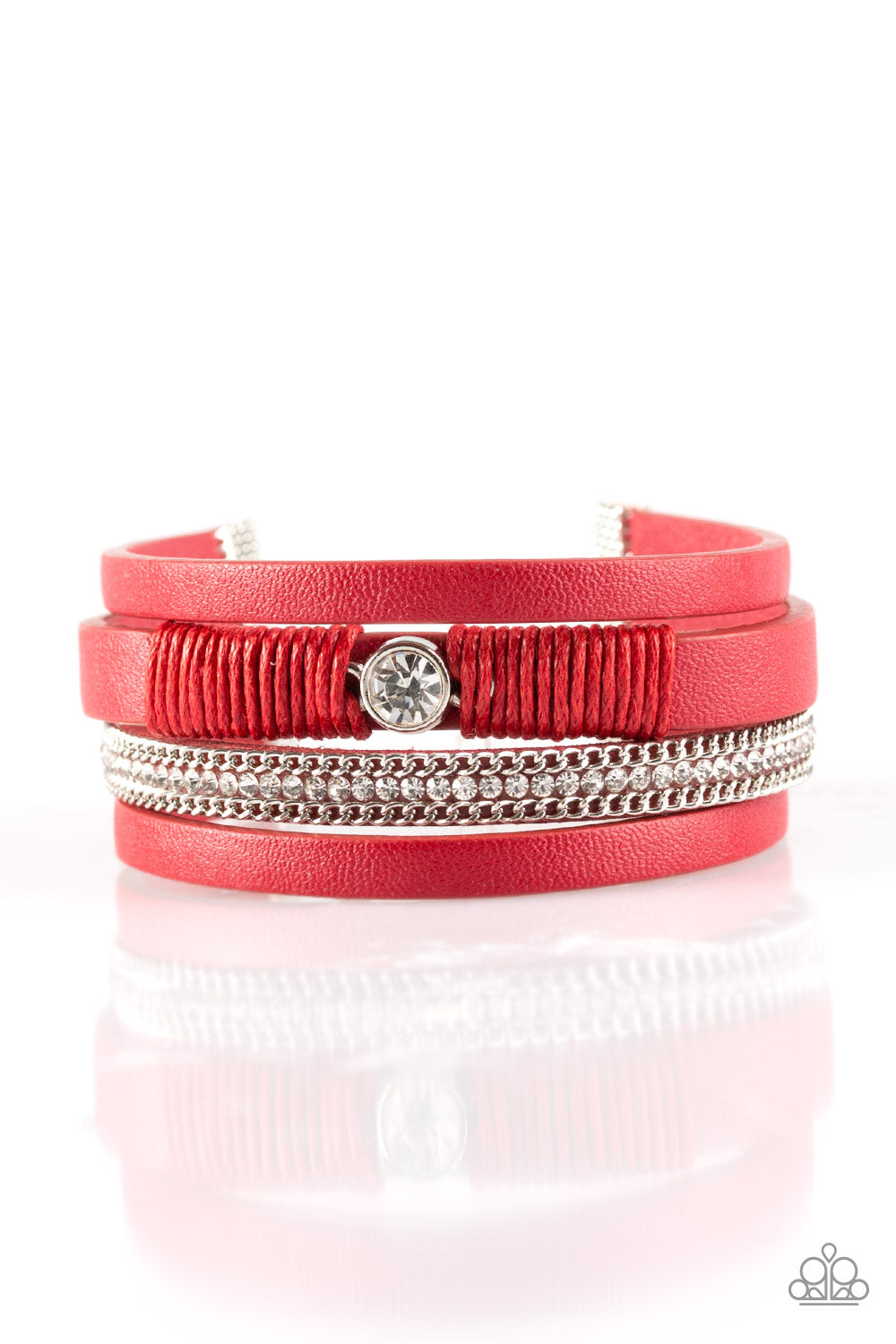 . Catwalk Craze - Red Urban Bracelet