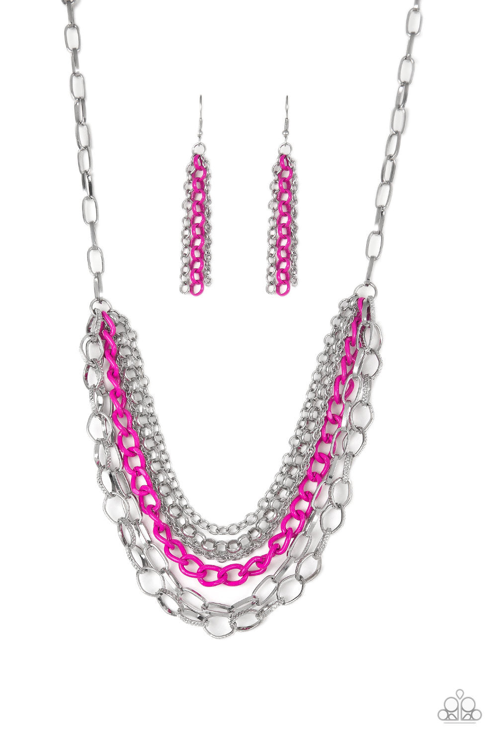 . Color Bomb - Pink Necklace