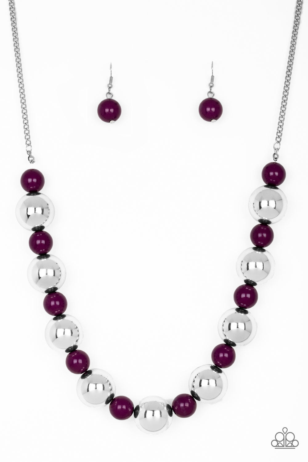 . Top Pop - Purple Necklace