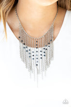 Load image into Gallery viewer, . First Class Fringe - Blue Necklace
