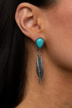 Load image into Gallery viewer, . Totally Tran-QUILL - Blue Earrings
