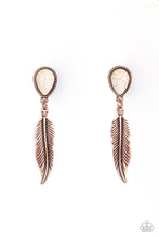 Load image into Gallery viewer, . Totally Tran-QUILL - Copper Earrings
