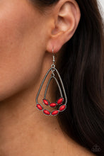 Load image into Gallery viewer, . Summer Staycation - Red Earrings
