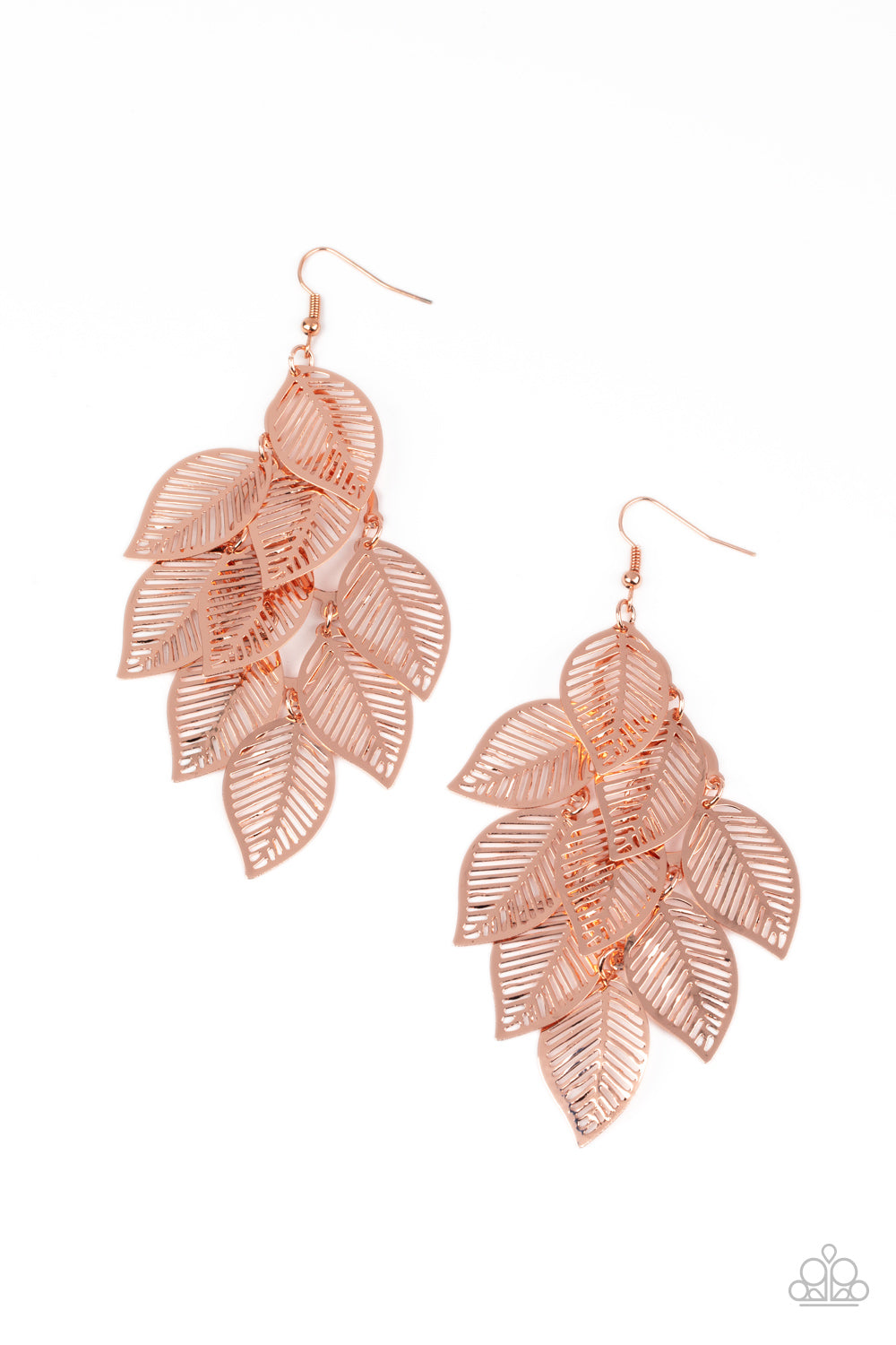 . Limitlessly Leafy - Copper Earrings