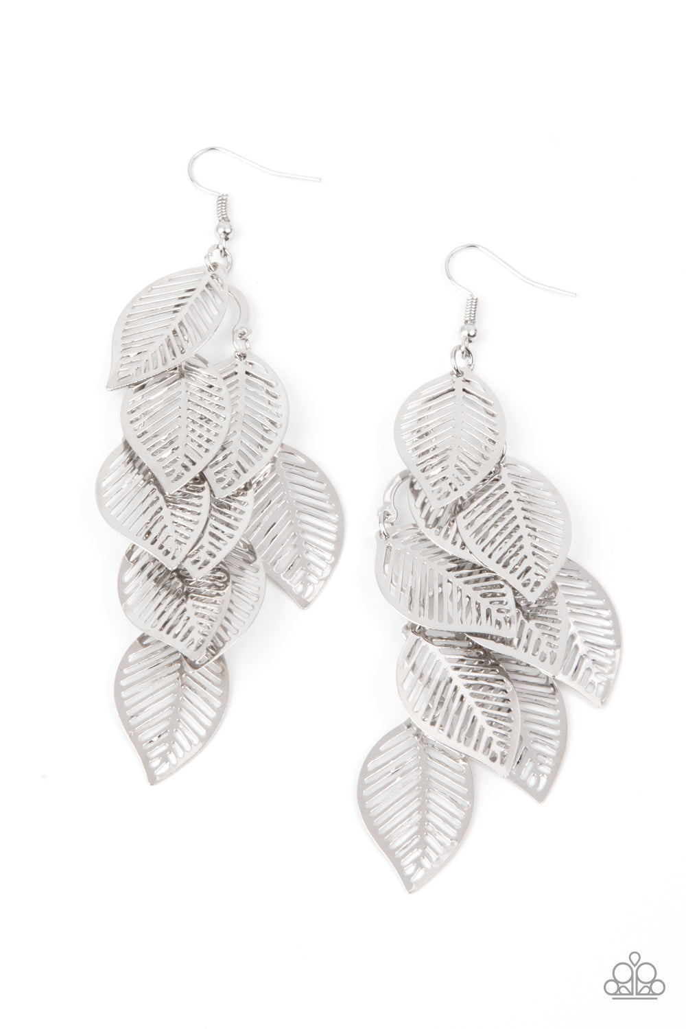 . Limitlessly Leafy - Silver Earrings