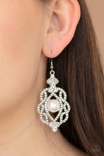 Load image into Gallery viewer, . Rhinestone Renaissance - White Earrings
