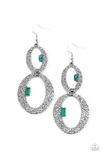 Load image into Gallery viewer, . OVAL and OVAL Again - Green Earrings
