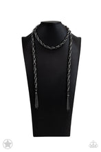 Load image into Gallery viewer, . SCARFed for Attention - Black-Gunmetal Necklace
