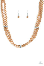Load image into Gallery viewer, . Put On Your Party Dress - Brown Necklace
