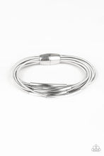 Load image into Gallery viewer, . City Stretch - Magnetic Closure Silver Bracelet
