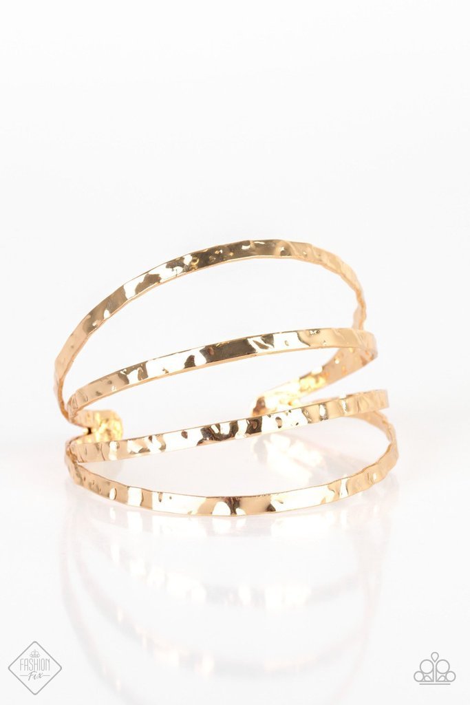 . Get Used to GRIT - Gold Bracelet (Cuff)