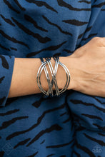Load image into Gallery viewer, . Hautely Hmmered - Silver Bracelet
