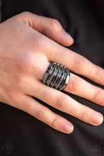 Load image into Gallery viewer, . Hit &#39;Em Where it Hurts - Black Ring
