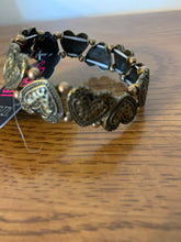 Load image into Gallery viewer, . Rustic Heartthrob - Brass Bracelet
