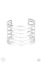 Load image into Gallery viewer, . Keep Them On Edge - Silver Bracelet (cuff)
