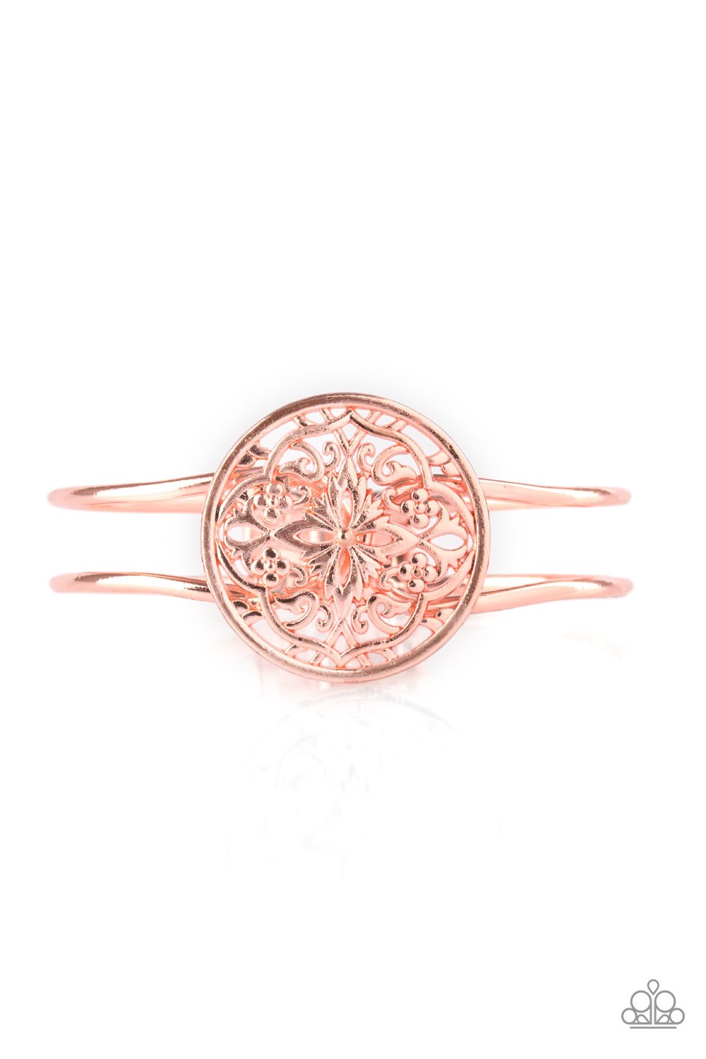 . Mandala Majesty - Copper Bracelet (cuff)
