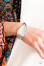Load image into Gallery viewer, . Retro Reflections - Silver Bracelet (cuff)
