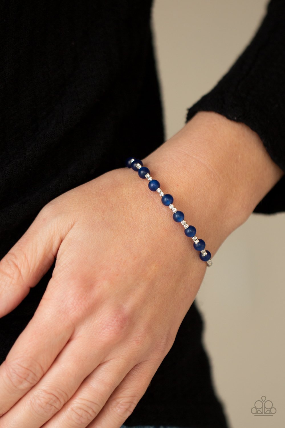 . Tea Party Twinkle - Blue Bracelet (cuff)