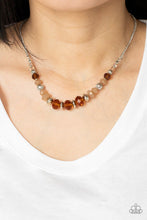Load image into Gallery viewer, . Turn Up The Tea Lights - Brown Necklace
