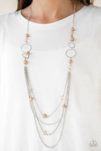 Load image into Gallery viewer, . Bubbly Bright - Brown Necklace
