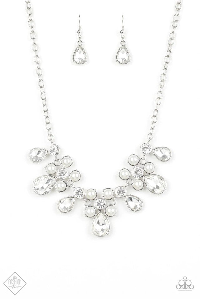 . Demurely Debutante - White Necklace