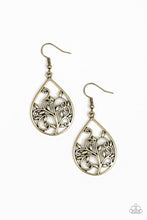 Load image into Gallery viewer, . Enchanted Vines - Brass Earrings
