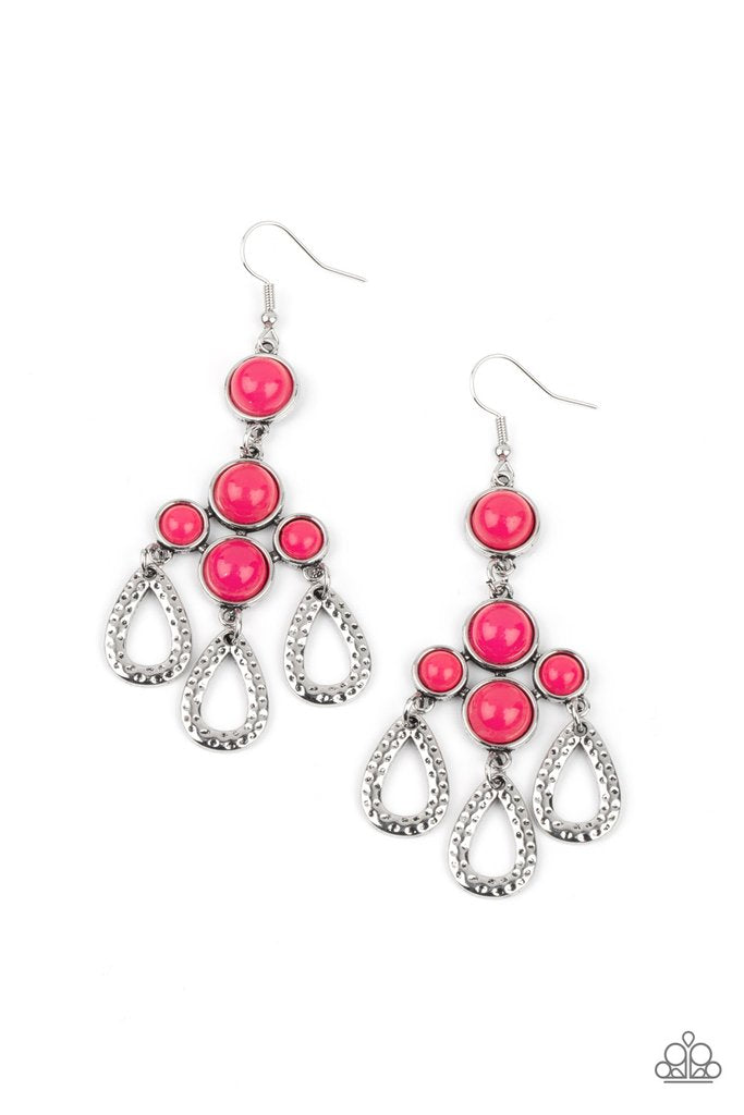 . Mediterranean Magic - Pink Earrings