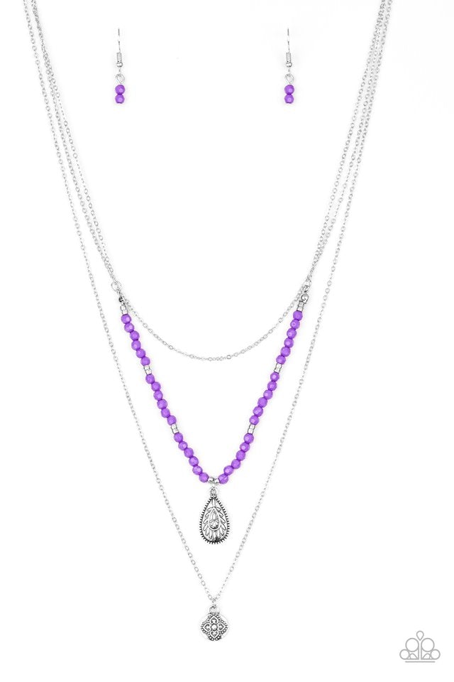 . Mild Wild - Purple Necklace
