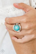 Load image into Gallery viewer, . Mojave Native - Blue Turquoise Stone Ring
