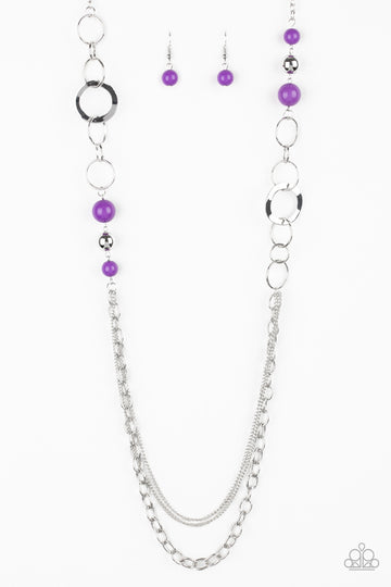 . Modern Motley - Purple Necklace