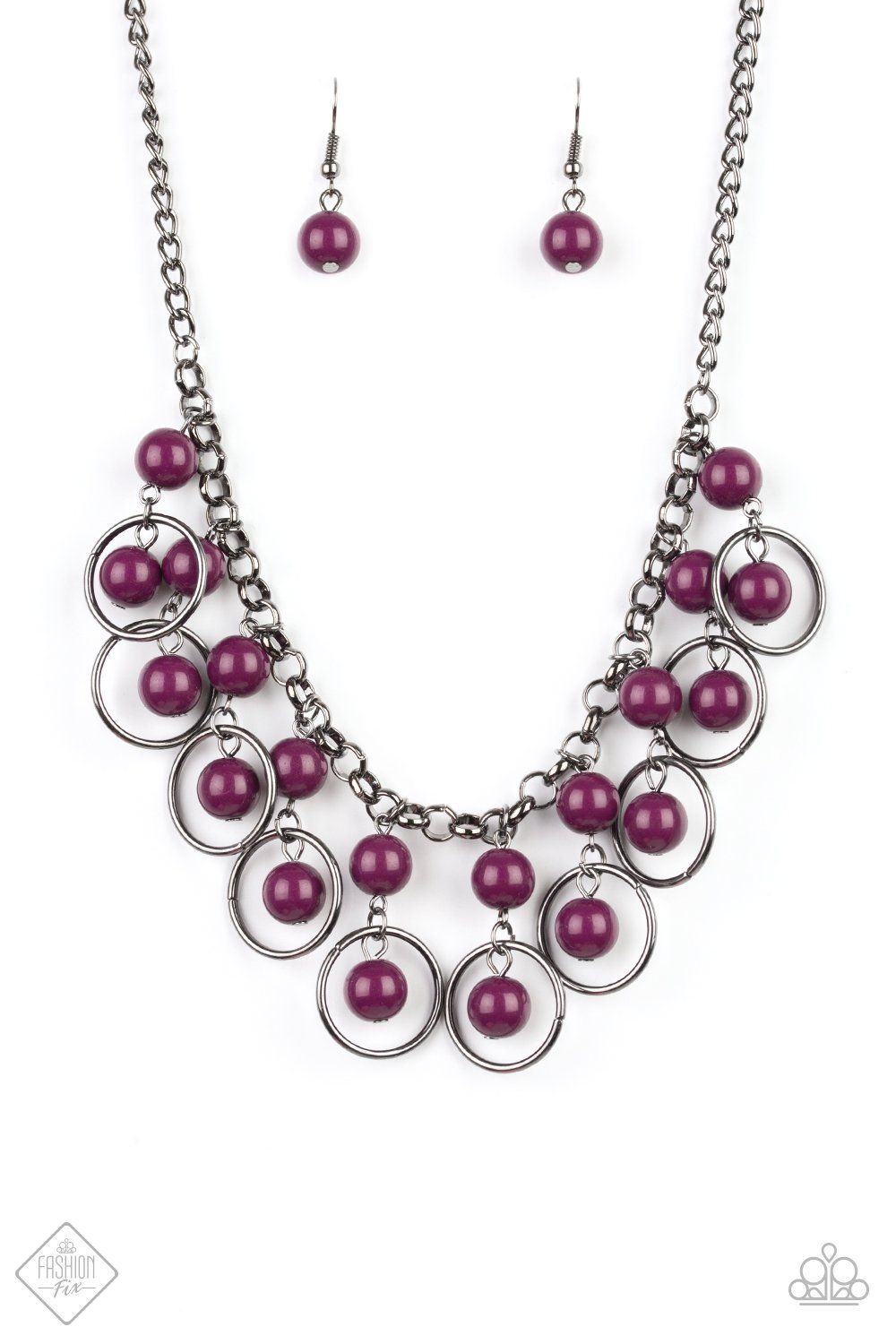 . Really Rococo - Purple Necklace