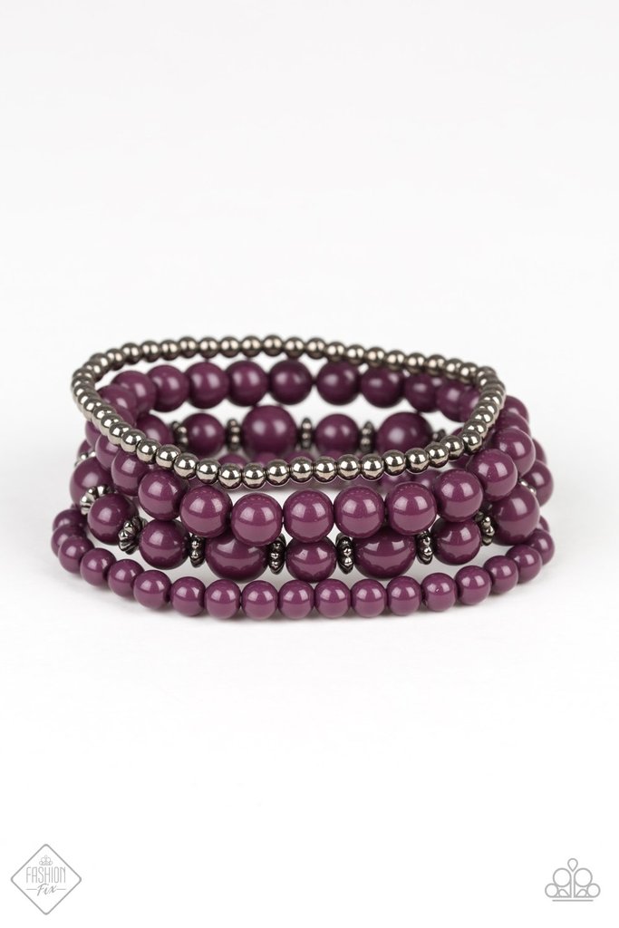 . Rockin' Rococo - Purple Bracelet (stretchy)