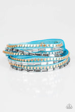 Load image into Gallery viewer, . This Time with Attitude - Blue Urban Bracelet (wrap)
