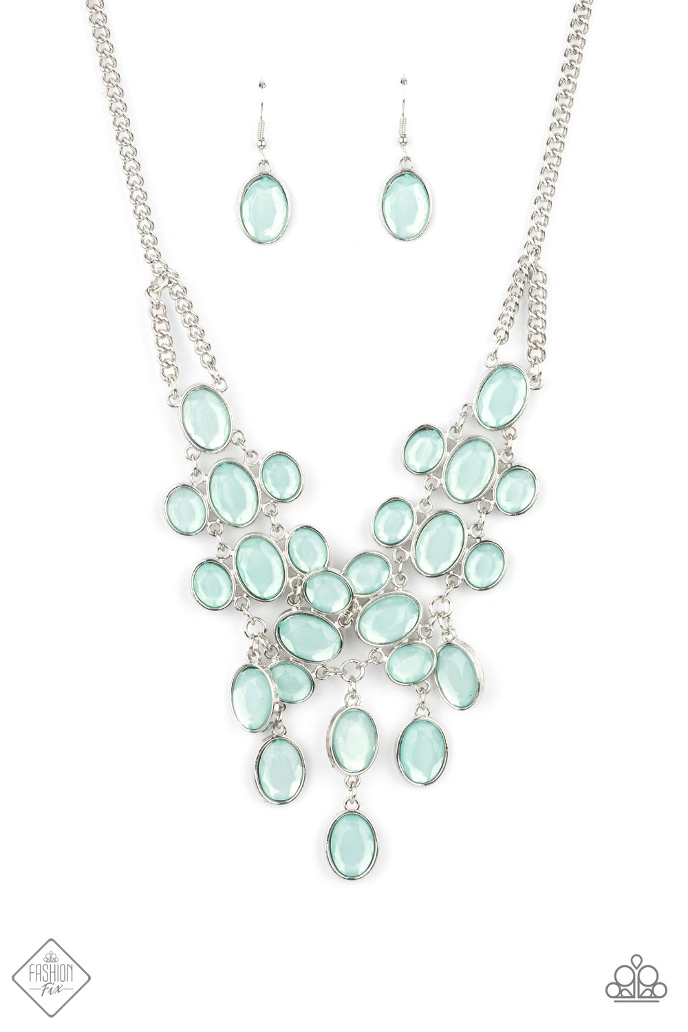 . Serene Gleam - Blue Tint Necklace