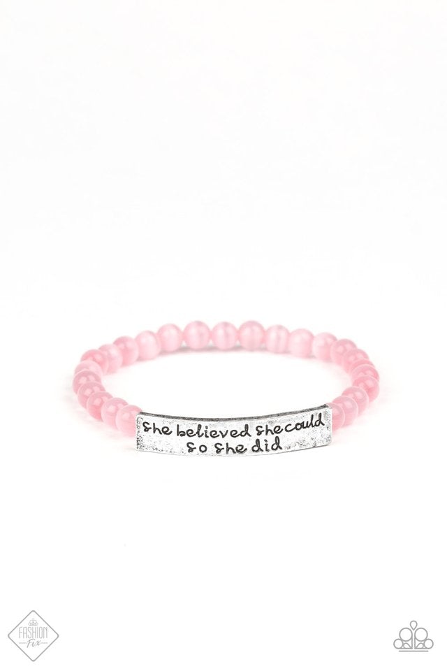 . So She Did - Pink Bracelet