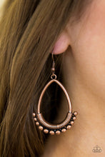 Load image into Gallery viewer, . Steal The Thunder - Copper Earrings

